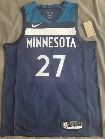 NBA 27 Gobert Timberwolves Maillot bleu